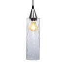 Lustre Pendente Taschibra Anne Rigato E27 Transparente Bivolt Prata