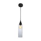 Lustre Pendente Taschibra Anne Rigato E27 Transparente Bivolt Preto