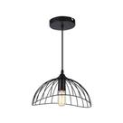 Lustre Pendente Taschibra Aramado Anágua Preto E27 Bivolt