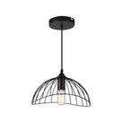 Lustre Pendente Taschibra Aramado Anágua Preto E27 Bivolt