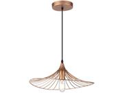 Lustre Pendente Taschibra Aramado Fly Cobre E27 Bivolt