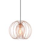 Lustre Pendente Taschibra Aramado Mônaco Cobre E27 Bivolt