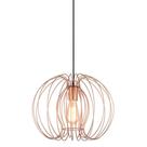 Lustre Pendente Taschibra Aramado Mônaco Cobre E27 Bivolt