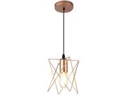 Lustre Pendente Taschibra Aramado Treliça Cobre E27 Bivolt