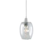 Lustre Pendente Taschibra Badih P E27 Bivolt Vidro Canelado