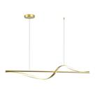 Lustre Pendente Taschibra Coaster Led Bivolt Dourado 3000k Luz Amarela 15051054