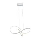 Lustre Pendente Taschibra Design Tóquio 30w Led 45cm Luz Quente 3000k Bivolt Branco