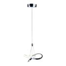 Lustre Pendente Taschibra Dubai Led Bivolt Cromado 3000k Luz Amarela 15050995 Lustre Pendente Taschibra Dubai Led Bivolt Cromado 3000k Luz Amarela 15050995