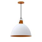 Lustre Pendente Taschibra Factory Cúpula G E27 Bivolt Branco Fosco