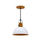 Lustre Pendente Taschibra Factory Cúpula P E27 Bivolt Branco Fosco