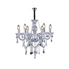 Lustre Pendente Taschibra Glam 6 Transparente E14 Bivolt