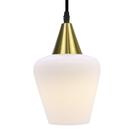 Lustre Pendente Taschibra Monalisa Branco Leitoso E27 Bivolt Ouro