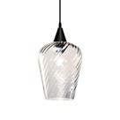 Lustre Pendente Taschibra Monalisa G Rigato Transparente E27 Bivolt Preto