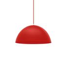 Lustre Pendente Taschibra Td 821f Grande E27 Bivolt Vermelho Fosco