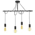 Lustre Pendente Taschibra Tears Linear E27 Bivolt Preto