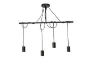 Lustre Pendente Taschibra Tears Linear Preto E27 Bivolt