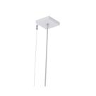 Lustre Pendente Taschibra Vetor Linear Led 20w Bivolt Branca 2700k Quente