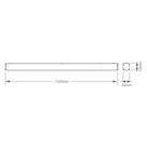 Lustre Pendente Taschibra Vetor Linear Led 35w Bivolt Preta 4000k Luz Neutra