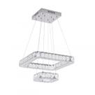 Lustre Pendente Tokyo LED Quadrado 02 Aros 35W 4000k 40x20cm VS40363CZQDPDV2 Bronzearte
