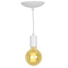 Lustre Pendente Tubo Cilindro Alumínio Branco Fio 1.20m