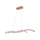 Lustre Pendente Twine COBRE Led Integrado 15w Quality Moderno Curvas Ondas St1348 Lustre Pendente Twine COBRE Led Integrado 15w Quality Moderno Curvas Ondas St1348
