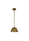 Lustre Pendente Versa Industrial Haste Fixa Dourado Fosco 755