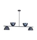 Lustre Pendente Versa Retangular Industrial 1,20cm Cinza Onix 632