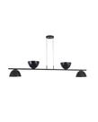 Lustre Pendente Versa Retangular Industrial 1,20cm Preto 630