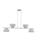 Lustre Pendente Versa Retangular Industrial 1,30m Branco 489