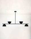 Lustre Pendente Versa Retangular Industrial 1,50m Preto 627