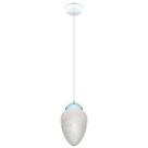 Lustre Pendente Vintage Branco Globo Pêra Branco Brilho Lustre Pendente Vintage Branco Globo Pêra Branco Brilho