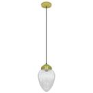 Lustre Pendente Vintage Dourado Globo Pêra Incolor Brilho Lustre Pendente Vintage Dourado Globo Pêra Incolor Brilho