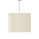 Lustre Pendentre De Linho Iluminação Sala Quarto Luxo