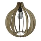 Lustre Pêndulo de Teto Luminária Pendente Madeira Clara