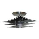 Lustre Plafon com 03 Vidros Para 01 Lâmpada Modelo Japonês Preto Sala Quarto Cozinha 110v/220v
