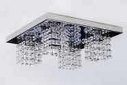 Lustre Plafon Cristal 30cm Quadrado 474/30