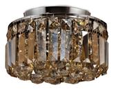 Lustre Plafon Cristal Âmbar K9 Bella Hu1102a