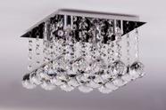 Lustre Plafon Cristal Egípcio Importado 20cm Quadrado 549/20