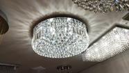 Lustre Plafon Cristal K9 60cm 12 Lâmpadas G9 Alto Brilho Moderno Sala Jantar