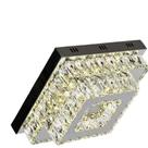 Lustre Plafon Cristal Led 3 Cores Em 1 para Sala Quarto Mesa Hall Varanda Escritórios Lavabo