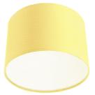 Lustre Plafon Cupula Dome 30x20cm Amarelo com Bolinha