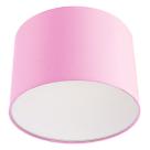 Lustre Plafon Cupula Dome 30x20cm Magnífico Rosa