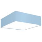 Lustre Plafon Cupula Dome Quadrado 50x15cm Azul