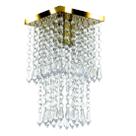 Lustre Plafon De Cristal Acrilico Spark Dourado