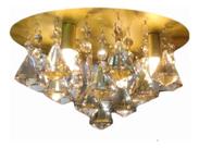Lustre Plafon Dourado Vai Montado Led Brinde Bivolt Lustre Plafon Dourado Vai Montado Led Brinde Bivolt