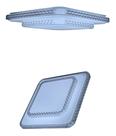 Lustre plafon duplo cristal 3 em 1 , 3000k + 4000k + 6500k