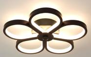 Lustre Plafon Flor Iluminada Design Minimalista Led 3 Em 1