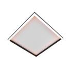 Lustre Plafon LED 28W Sobrepor 40x40 Preto 3000K Bivolt