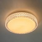 Lustre Plafon LED Sagitta 12W 28cm Céu Estrelado Acrílico Branco Quente 3000K Bivolt