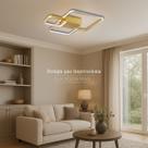 Lustre plafon moderno Sobrepor luz 3/1 com controle remoto